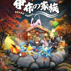 Eevee, Vaporeon, Jolteon, Flareon, Sun Eevee, Luna Eevee, Leafeon, Glaceon, Sylveon